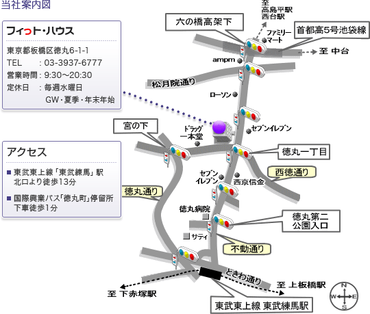 フィっト・ハウス案内図